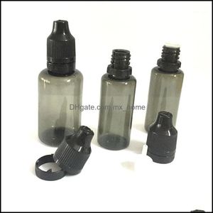 Bottles Jars Storage Housekee Organization Home & Gardenwholesale- Wholesale 5Ml 10Ml 15Ml 20Ml 30Ml 50Ml Pet Plastic Black Empty E Liquid B