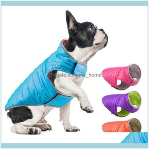 Apartamento Suprimentos Home Jardim Pequeno Jaqueta Dupla Dual Cores Reflexivas Roupas De Cão Para Cães Grandes Pet Chihuahua Casaco Bulldog Francês