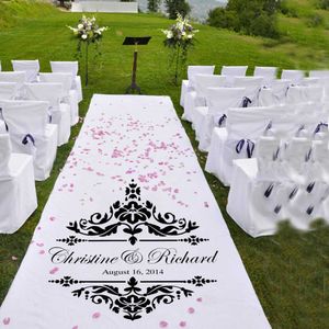 Personalized Wedding custom Wall Decals Vinyl Wedding aisle Church floor Decor Wall Stickers Wedding Party Decoration Poster 737 210705