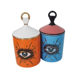 Candle Candlestick Candles Cup 3D 핸드 타입 장식 Jar Star Eye Eye of Providence Holder Aromatherapy Diy Pot Red Blue Brand