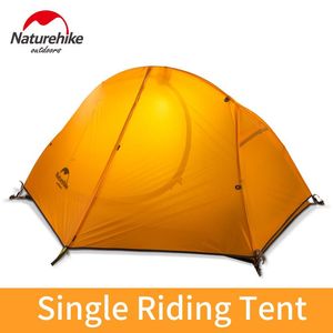 Tents And Shelters Naturehike Cycling Tent Single Camping 1Person Ultralight Fishing Winter Waterproof Shelter Bouble Layers Outdoor With Ma