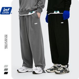 Inflacja męska potępiona odzież sportowa wiosna harajuku bawełna proste spodnie Męskie spodnie jogger pieki sportowe 3259W20