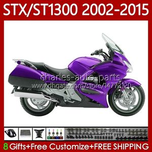 Bodywork for Honda St1300 Pan Europeu Stx1300 02-15 corpo 93No.12 stx st 1300 ST-1300 02 03 04 05 06 07 08 New roxo stx-1300 2009 2010 2012 2013 2015 2015 Feeding