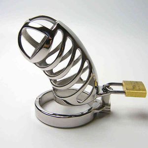 Cockrings Sodandy Chastity Device Male Metal Cage Stainless Steel Cock Lock Penis Ring Bondage Fetysz Seks Produkty 1124