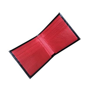 Niemcy w stylu luksusowy portfel oryginalne skórzane posiadacze kart Krótkie torebki designerskie vintage cowhide man bifold portfele swobodne karty