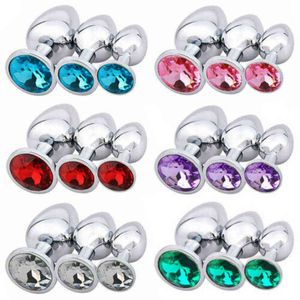 NXY Sex Anal Zabawki 3 PCS Luksusowa Biżuteria Projekt Fetysz Ze Stali Nierdzewnej Plug Butt Plug Fantasy Ograniczenia SM Stymulacja Zabawki dla Unisex 1201