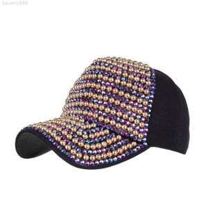 Fascinerende bling hoed mode baseball cap met diamant decoratie