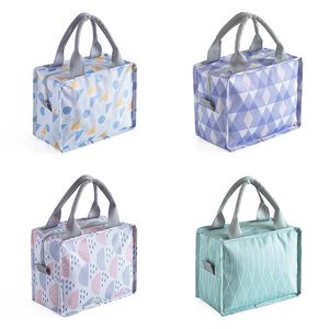 Bag arrangör Portable Lunch for Women Kids Men Cooler Box Tote Oxford Tygisolering Picknick