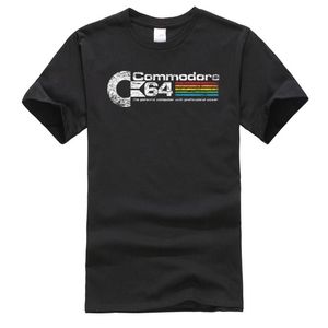 C64 SID AMIGA 8-BIT Commodore 64 Мужская футболка LGBT Rainbow Повседневная Топы футболки Экипаж Выреза Осенняя Чистая Хлопок Улица 210324