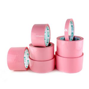 1 Roll Pink Tape BOPP Packaging Tape Transparent Tapes Courier Box Sealing Tape 1.2cm/3.6cm/4.8cm/6cm