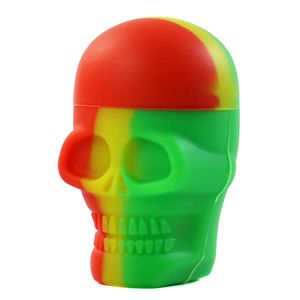 Skull silicone container 15ML Food grade Smoking accessories Non-Stick Dabber Sheets Dab Pad for Dry Herb Wax Oil