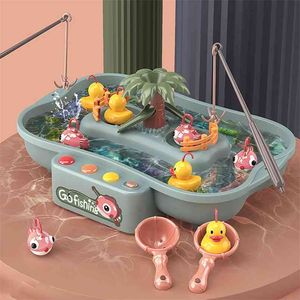 Fishing Game Bath Toy s For Kids 2 To 4 Years Old Montessori Magnetic Board Boys Water Table Bathing 210712