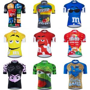 Desenhos animados engraçado jersey jersey ropa ciclismo homens manga curta roupas de ciclismo maillot outdoor bicicleta desgaste jersey mtb