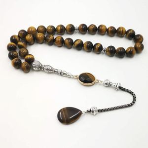 Man's Tasbih 2019 style Tiger eyes natural stone Muslim rosary islam 33 66 99 beads Fashion Bracelets