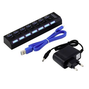 USB HUB 3.0 Çoklu USB Splitter 3 Hab Kullanın Güç Adaptörü 4/7 Bağlantı Noktası Çoklu Genişletici 2.0 USB3 Hub PC için Anahtarı