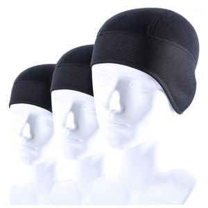 Proteggi l'orecchio Cappello da uomo Sport all'aria aperta Bike Cappelli in pile Sport Ciclismo Berretto da bicicletta Cappellini caldi da neve Fascia da equitazione Nero M029 Maschere