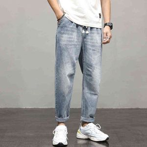 Primavera 2021 Jeans Fashion Brand Brand Brand Loose Corsetto da lavoro Vestiti Harlan Pants Versatile Casual