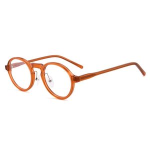 Мода Солнцезащитные очки Рамки Высокое Качество Япония Дизайн Ацетат Очки Рамка Винтажные Мужчины Полный Оптический Оправка Очки Очки Очистить линз Myopia Eyeg