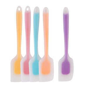 Mutfak Silikon Yapışmaz Pişirme Pasta Krem Tereyağı Kazıyıcı Kek Spatula Aracı Meyilli Çikolata Smoothie Mikser Mutfak 27.8 * 5.7 cm