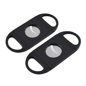 Plastica Acciaio inossidabile Doppia lama Tagliasigari Coltello Forbici Accessori per sigari Strumenti convenienti per la casa da trasporto marittimo P10