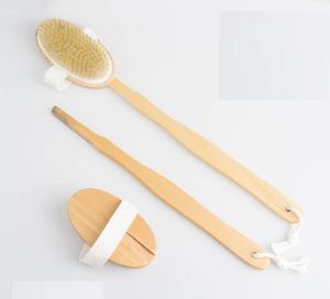 Moda Naturalny Długie Przedmiot Drewniany Brush Brush Massager Prysznic Back Spa Scrubber Sn5551