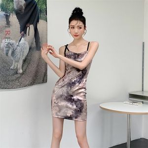 Women Dress Printing Snake Pattern Suspender Strapless Temperament Fashion Summer Arrivals 2H719 210526