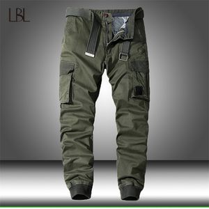 Multi-pocket casual byxor män militära taktiska joggare lastmän utomhus vandring trekking sweatpants manlig hip hop botten 210715