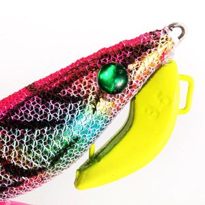 2021 Ny 24g 105mm LifeLike Lysous Octopus Jigs Lure med bläckfiskkrok mjuk fot Konstgjord bete för havsfiske saltvatten