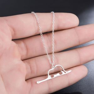 Pendant Necklaces Stainless Steel Dinosaur For Women Chain Choker Male Female Designer Minimalist Design Fashion Jewelry Gift
