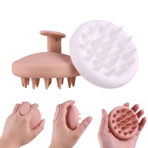 Spazzole per capelli Testa in silicone Corpo Cuoio capelluto Massaggio Spazzola Shampoo Lavaggio Pettine Doccia Bagno SPA