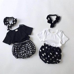 Детская одежда наборы летний ребенок набор корейских стилей малыша мальчики одежда футболки + пп шорты младенческие девушки 210521