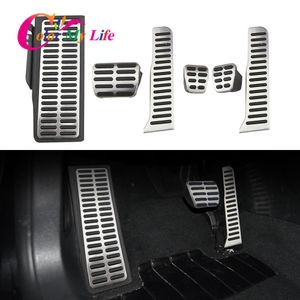 Color My Life Stainless Steel LHD Car Pedals VW R36 R-line CC Passat B6 B7 for Superb Gas Brake Pedal Cover
