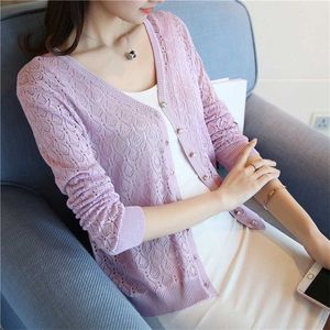 special price, thin knitted sweater, women's cardigan jacket summer sunscreen, short air conditioning shirt. 211007