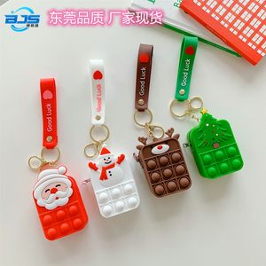 Giocattolo di decompressione Portafoglio Natale Zero Unzip Bluetooth Cuffie Pack Silicone