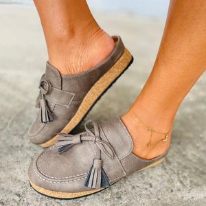 Delle donne di Estate Nappe Frangia Più Il Formato Scarpe Open Toe Calzature Da Donna Confortevole Zapatos De Mujer 2021 Dropship Sandali