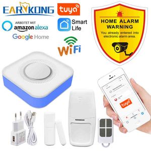 Smart WiFi Security System 433MHz Wireless Strobe Siren Alarm Compatible With Alexa Google Home Tuya APP