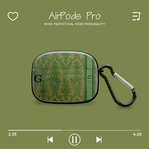 Dla Airpods Pro Case Grass Designer przeciwporostowa para plastikowe kobiety męskie męskie zestaw słuchawkowy luksusowe słuchawki Protector wodoodporny D2109223HL