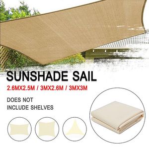 Shade 3 Types Waterproof Awning Sunshade Sun Sail For Outdoor Garden Beach Camping Patio Pool Canopy Tent Shelter