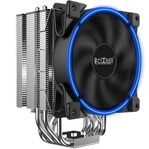 PCCOOLER GI-R66U CPUエアークーラーファン120mm PWM AIO 300WスエントラジエーターコンピューターPCゲームケース冷却インテルAMD