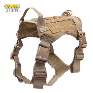 Dog Collars Leidingen Cawayi Kennel Tactical Harness Militair Werken Pet Collar Service Vest met Handvat Hondenbenodigdheden