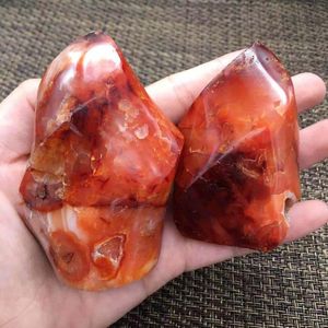 Obiekty dekoracyjne Figurki czerwony agat latarka naturalne kamienie i minerały kryształy Gemstone Reiki Healing Home Decoration