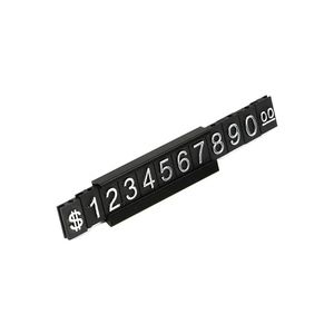 Number Golden Justerable Letter och Base Price Display Counter Stand Tag Label Set Pricing Cube Stand