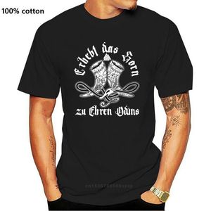 Mäns t -shirts samlar hornpremium t -shirt skjorta Walhalla Berserker Viking Odin för ungdomar Middleage ålderdom