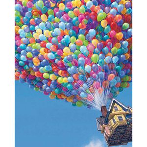 NEW 5D DIY Diamond Painting Cross Stitch Colourful Balloon House Needlework Embroidery Full Decorative KBL