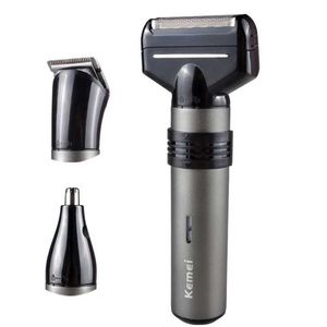 Kemei 3 In 1 Electric Shaver Multifunctional Reciprocating Razor Barber Nose Trimmer Device Men Face Shaving Machine P0817