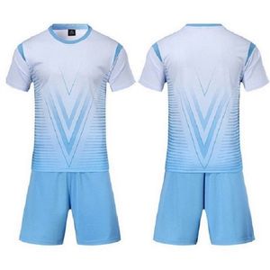 2021 Fußballtrikot-Sets, glatter, königsblauer, schweißabsorbierender und atmungsaktiver Kinder-Trainingsanzug 00000009