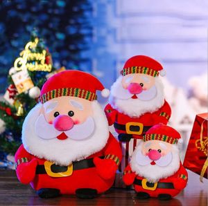 Peluche multi-formato per feste barbuto vecchio pupazzo di neve burattino bambola decorazioni per il giorno di Natale bambole regalo per bambini peluche Babbo Natale