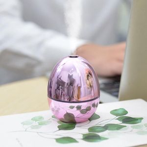USB bärbar äggform luft luftfuktare trådlös elektrisk luftfuktare diffusor cool dimma maker natt lampa rening för hem