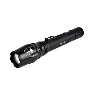 Wholesale led torch military for sale - Group buy Bike Lights Black Aluminium Alloy Elfeland T6 LED Tactical Military Torch LM Zoomable Mode For Cycling
