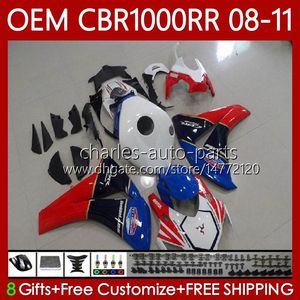 Corpo de OEM para feiras de Honda Branco azul vermelho CBR 1000 CBR1000 RR CC 2008-11 60No.157 CBR 1000RR CBR1000RR 08 09 10 11 CBR-1000 1000CC 2009 2009 2011 2011